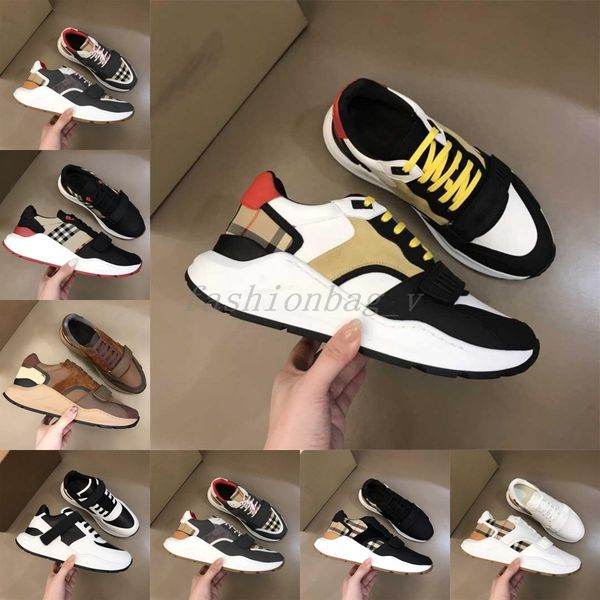 

designer sneakers striped casual shoes men vintage sneaker platform trainer season shades flats trainers brand classic outdoor shoe, Black