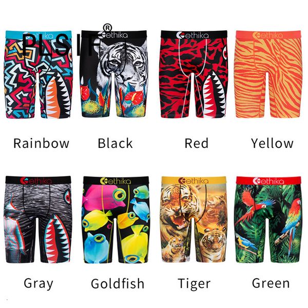 

men's shorts men printed elastic waist breathable boxer shorts beach fitness swimming leisure fashion shorts in summer 230408, White;black