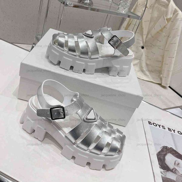 

fashion woman sandals summer gladiator platform sandels shoes classic triangle ankle strap thick bottom sandales, Black