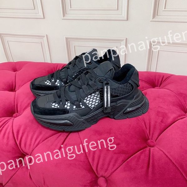 

2023 casual shoes calfskin reflective sneaker designer mens women sneakers fashion leather trainers, Black