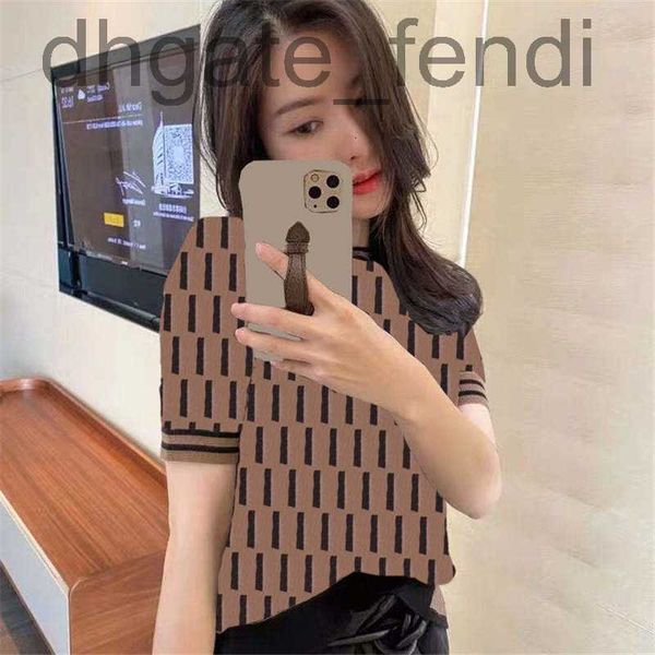 

women's t-shirt designerwomens knits t shirts fashion classic letter women clothing summer short sleeve casual ladies tshirt 42yr, White