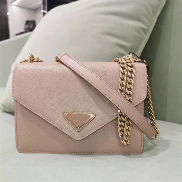 

multicolor shoulder bag enmael material cross body bag metal triangle dcor p classic popular borsa fashion luxurys flap handbags with letter