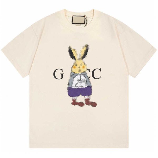 

womens designer t shirt tracksuit shirt original quality version summer print relaxed sleeve t-shirt, White;black