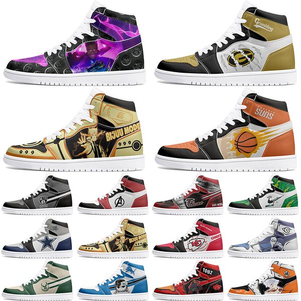 

New Customized Shoes 1s DIY shoes Basketball Shoes males 1 female 1 Anime Customized Character Trend Versatile Outdoor Shoes