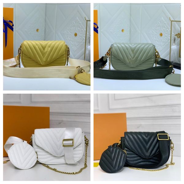 

designer women's shoulder bag classic fashionwith coin pouch versatile purse tiny handbags embroidered shoulder strap m56461