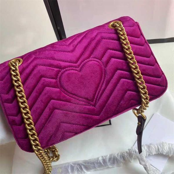 

original leather women's bag love chain wavy single shoulder messenger mini