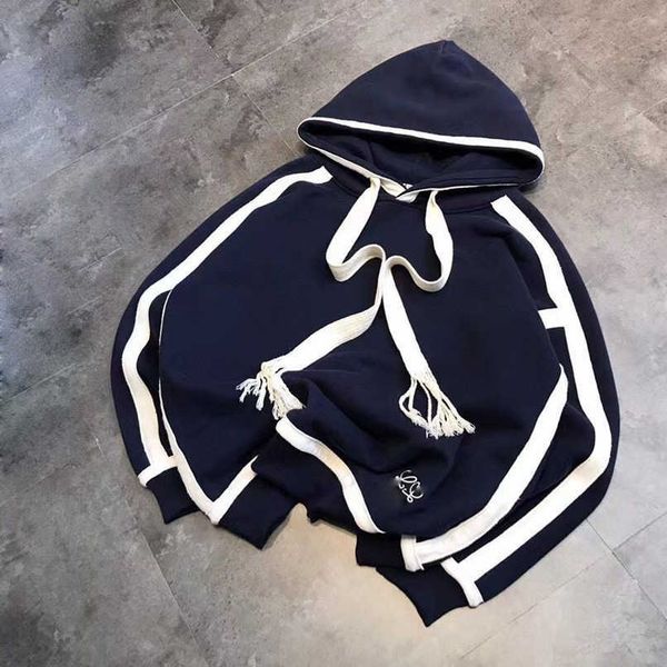 

designer summer women t shirt shirt jimo high version 23 spring luojia hoodie drawstring yang mi ribbon same style for men women, Black