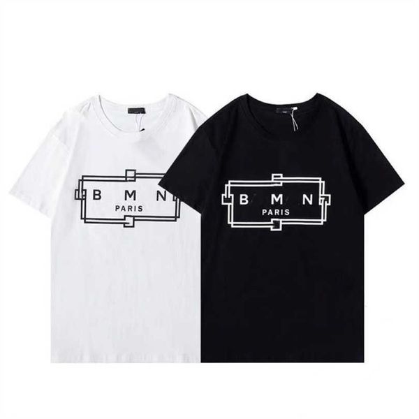 

2023 new women's tshirt shirt europe the united states ees summer minibus collection letter printing men women can base youth half shir, White;black
