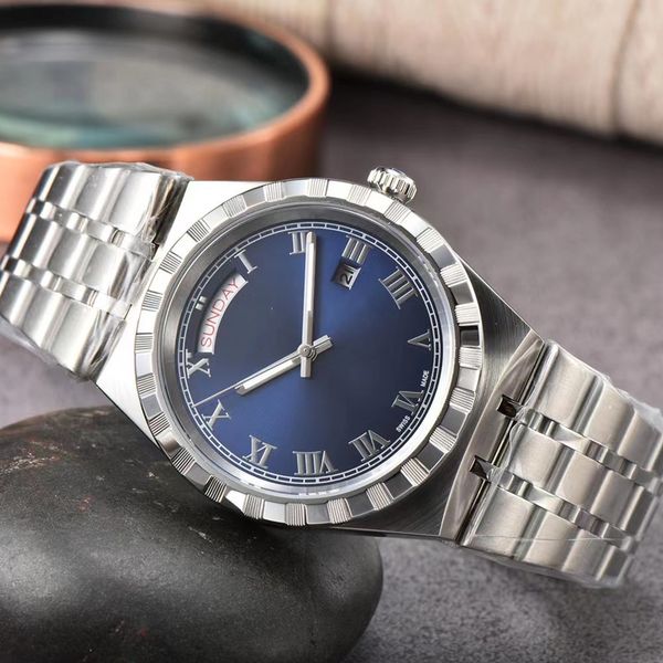 

tudors royal aaa 3a quality watches m28600 41mm men with gift box stainless steel case sapphire sapphire crystal a07-2, Slivery;black