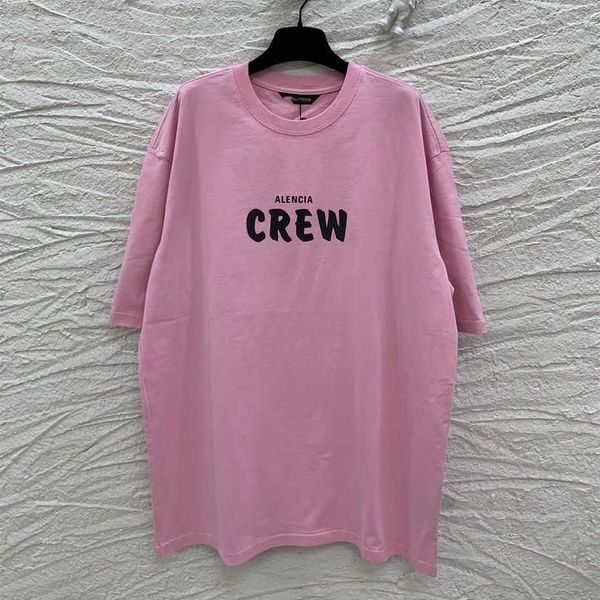 

luxury designer women t shirt high edition 2023 summer crew employee exclusive print loose fit sleeve t-shirt, White;black