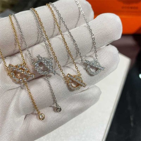 

gold small necklace ot tassel pig nose cnc high version, Black