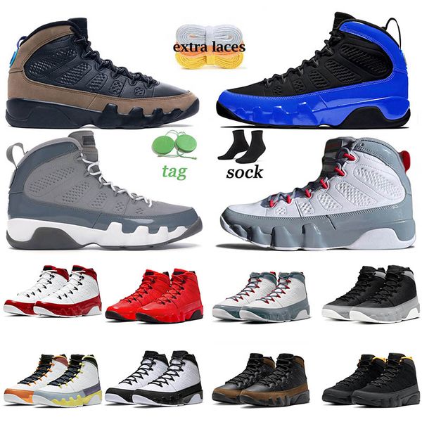 

jumpman 9 9s men basketball shoes chile red olive concord university gold iridescent racer blue mens trainer sports sneakers size 36-47