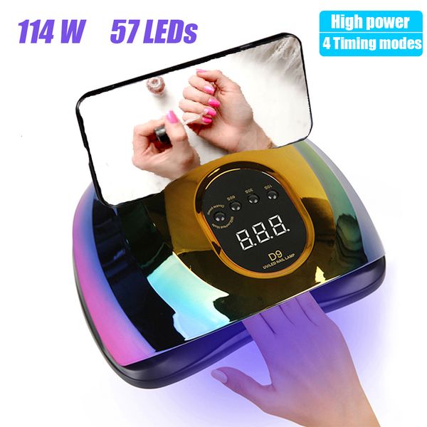 

nail dryers nail drying lamp uv led lamp for nails 114w gel polish dryer manicure nail lamp with smart sensor professiona manicure tools 230