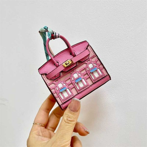

mini small house bag pendant female cute earphone storage change car key