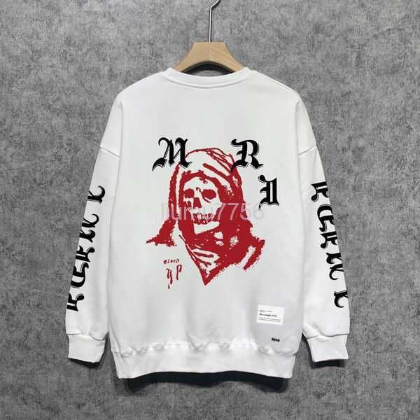 

casual flocking bone pattern tshirt mens sweatshirt hoodie japanese korean streetwear o-neck men sweatshirt lmjx lmjx, Black