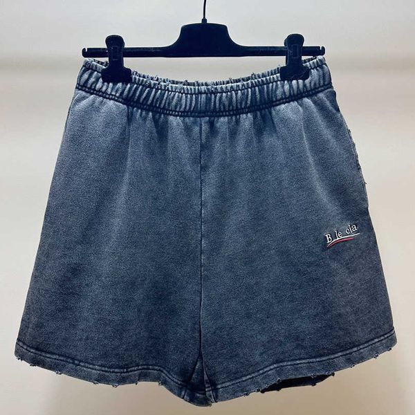 

designer women's clothing 20% off shirt letter embroidery sweatpants casual loose comfortable denim shorts, White;black