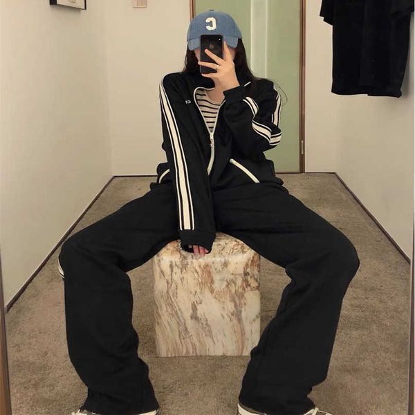 

designer new women t shirt shirt early spring 2023 small letter embroidery ribbon sports jacket casual pants, White