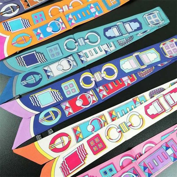 

early spring 2023 scarf binding bag small handle thin and long strip hand high grade, Black;purple