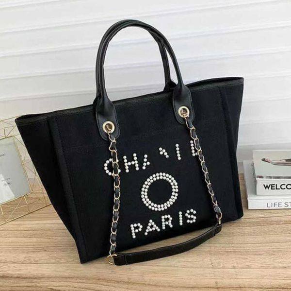

luxury fashion women's evening bags ch brand handbag classic canvas beach bag designers female large backpacks capacity small chain pac, Black;red