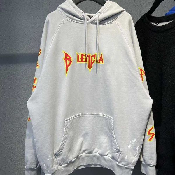 

designer summer women t shirt shirt differentiate market original quality autumn winter family personality print hooded loose long sleeve, Black