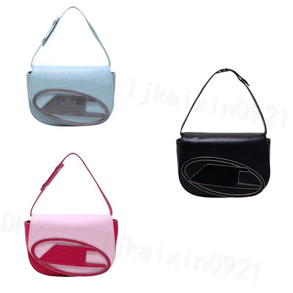

to quality shoulder bag women's men handbags tote clutch flap jingle bag crossbody bags luxury designer girl fashion diesels evening ca, Black