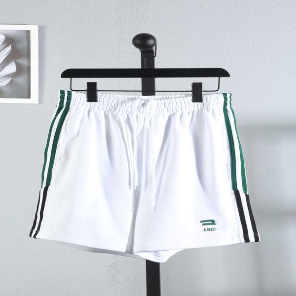 

20% off designer womens t shirt high version family style with green white vertical letters on both sides embroidered sanitary pants casual, White;black
