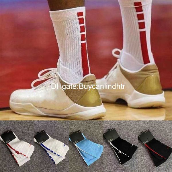 

professional sports basketball sock running fitness cycling soccer trainning socks breathable elastics cotton camping jogging fishing sock, Black