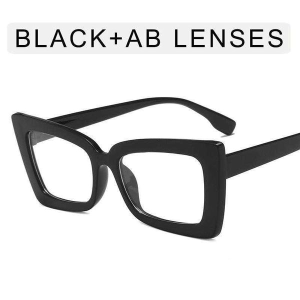 

anti blue ray glasses frame fashion square street spersonality retro cat eye
