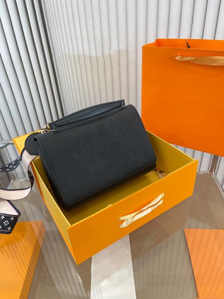 

designer bag fashion crossbody bag luxury tote bag small square bag black leather large capacity built-in zipper interlayer high quality