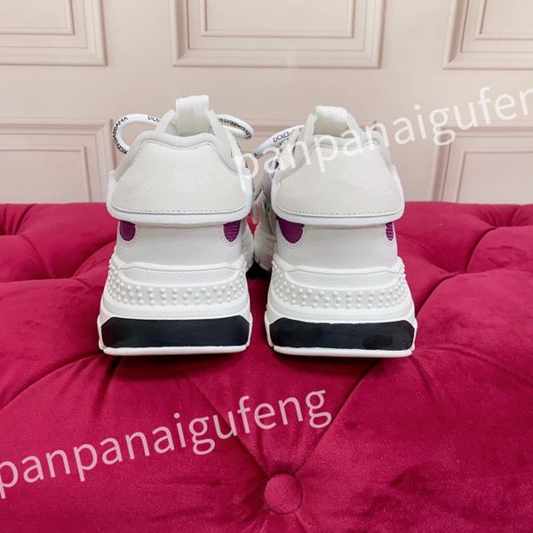 

new luxury casual shoes calfskin reflective sneaker designer mens women sneakers fashion leather trainers, Black