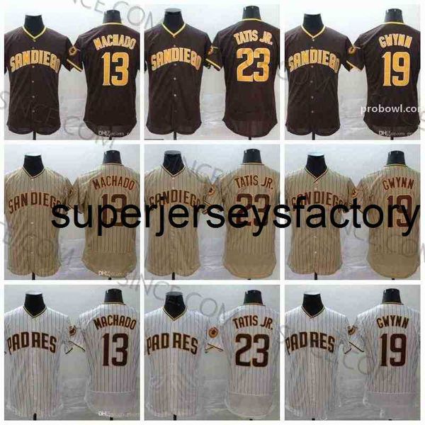 

mens supe college baseball wears 2020 new season 23 fernando tatis jr. jerseys 13 manny machado 19 tony gwynn baseball jersey in stock
