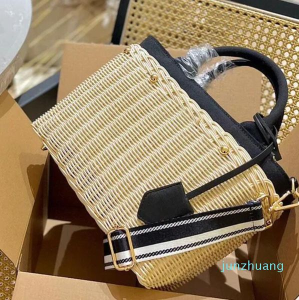 

pra da bag crochet designer bag fashion 3 colours vintage straw bags shopping totes high-quality 44 summer luxury beach handbag travel large