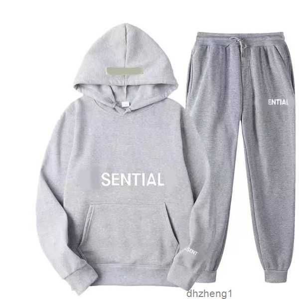 

hoodies & sweatshirts men's tracksuits mens tracksuit fashion ess sweatsuit men two piece 22 colors hiphop trousers male streetwear wom, Black
