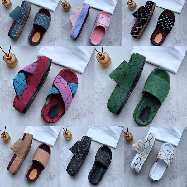 

fashion slipper womens sandles pool pillow mule designer platform slides light blue black sandal for woman real leather summer street luxuri