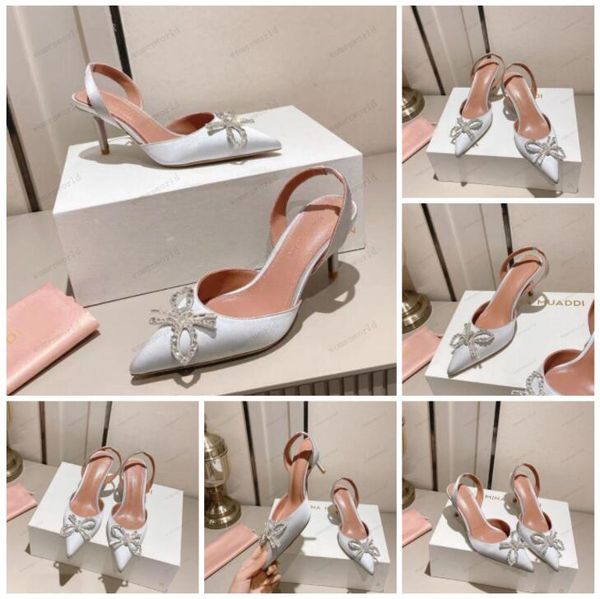 

luxury designer woman sandals italy amina muaddi black satin begum sling heels begum crystal brooch slingback pumps women wine cup heels sli