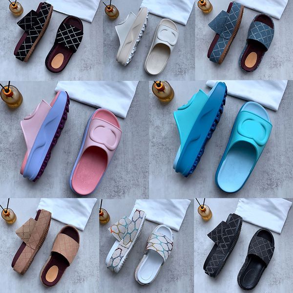 

quantity sandles womens leather slipper pillow designer flops wedges slides light blue black pink sandal for woman summer street dress nice