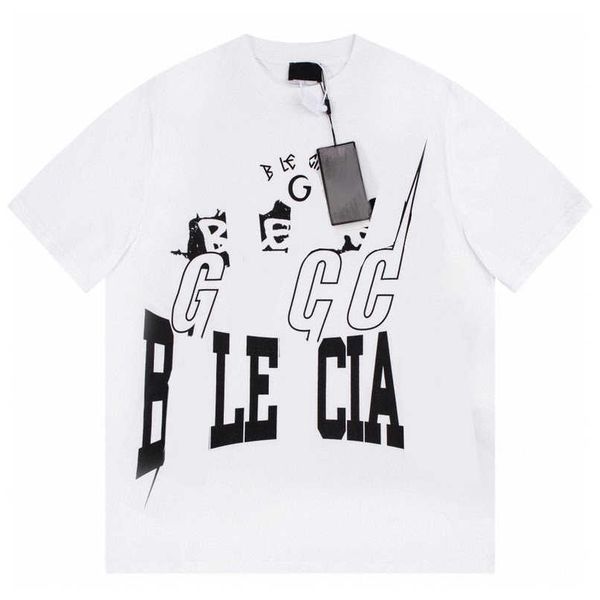 

designer summer women t shirt shirt distinguish between correct version of the market personalized print couple loose casual sleeve tee, White;black