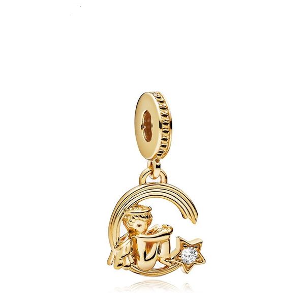

fits pandora bracelets 20pcs silver charm crystal bead 18k gold pl angel meteors dangle fit pandora charms bracelet beads for 925 sterling s, Black