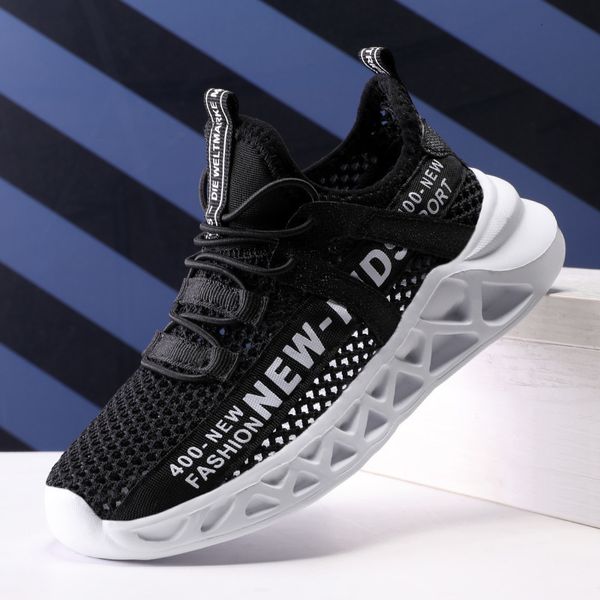 

sneakers kgfhe mesh kids sneakers lightweight children shoes casual breathable boys sports shoes non-slip girls sneakers zapatillas 230410, Black;red
