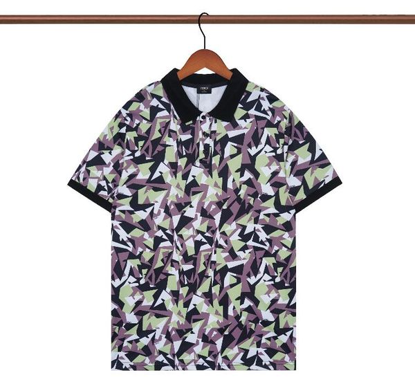 

fashion designer clothes men's polos summer slim short sleeve print men polo shirt tee mens clothes, White;black