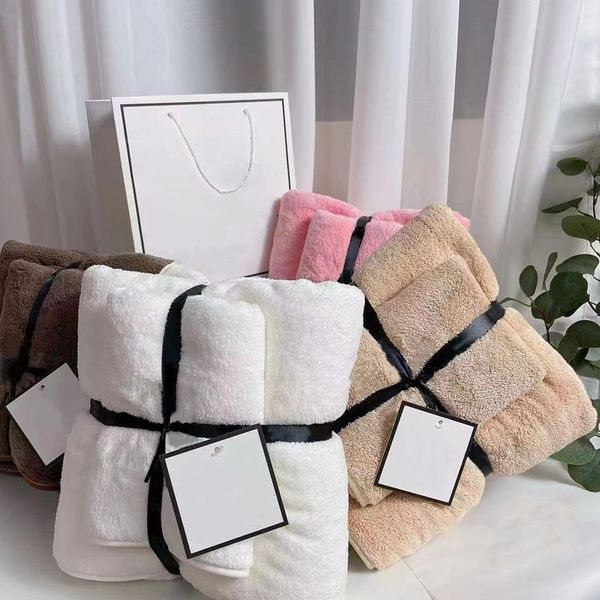 

designer bath towels robes brand washcloth sets fashion set coral velvet towel letter face towels luxury absorbent kids men womens wash clot