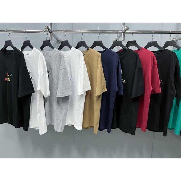 

womens designer t shirt family high edition classic wheat ear loose sleeve t-shirt unisex, White;black