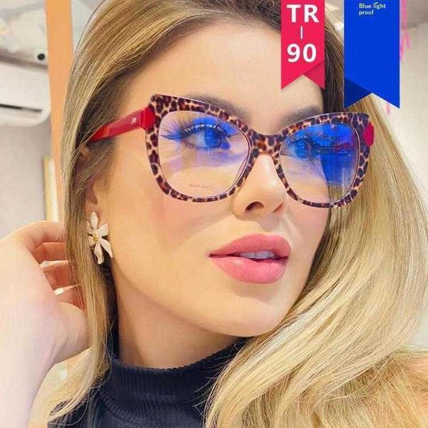 

color matching cat eye glasses frame anti blue light plain ins cool contrast