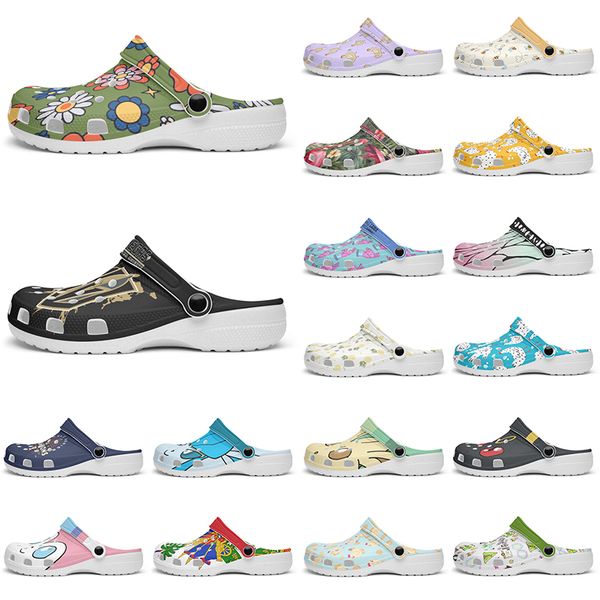 

Customized lovely beautiful fashionable Glossy beautiful Diy shoes for men and women's indoor slippers 96988