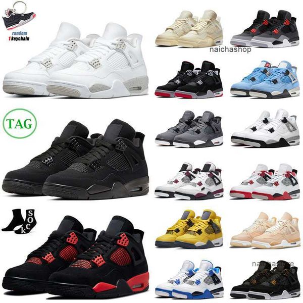 

jorden jordon jumpman 4s basketball shoes men women 4 red thunder infrared black cat bred university blue sail cool grey shimmer lemon venom
