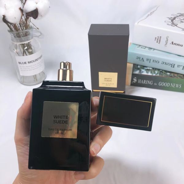 

women's perfume lasting fragrance white suede female designer brand perfumes floral edp for lady fragrance 3.4fl.oz 100ml fast shipping