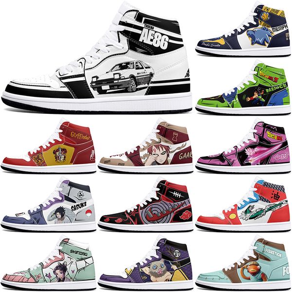 

New diy classics customized shoes sports basketball shoes 1s men women antiskid damping anime fashion cool customized figure sneakers TANA102108
