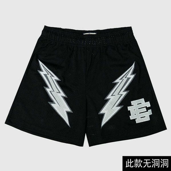 

men's shorts 2023ee casual shorts men's muscle fitness sports american quarter pants mesh breathable loose fit up to knee, White;black
