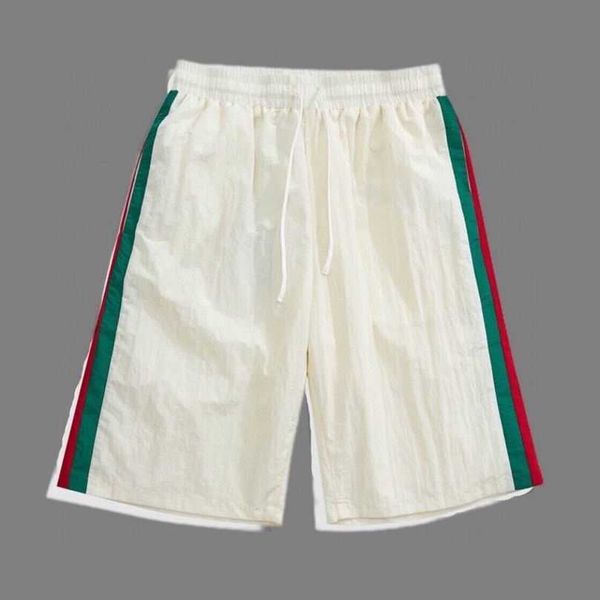 

luxury designer women t shirt shirt ceiling grade casual guard pants double red green striped nylon shorts, White;black
