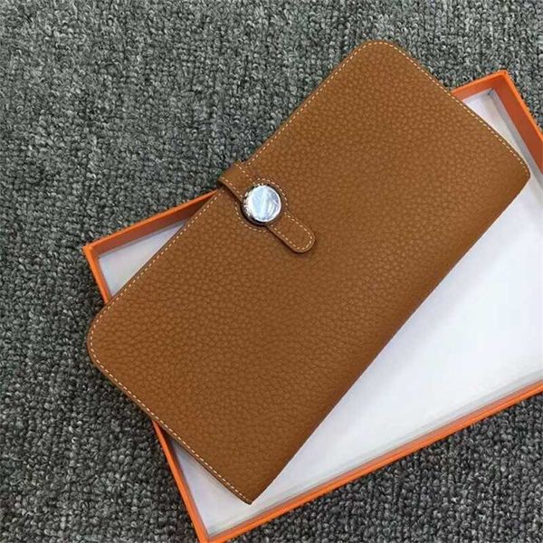 

2023 new cowhide wallet passport book small card bag togo pattern head layer